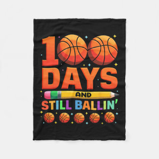 100 Days And Still Bylling Sketll  Fleece Blanket