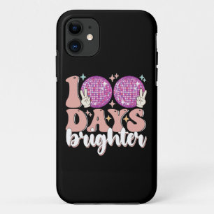 100 Days Brighter Disco Ball 100th Day Of School iPhone 11 Case