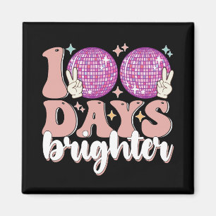 100 Days Brighter Disco Ball 100th Day Of School Magnet