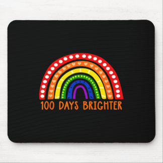 100 Days Brighter Fun Teacher 100th Day Of School  Mouse Pad