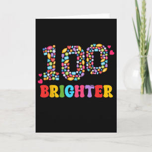 100 Days Brighter Jewels 100th Day Of School Teach Card