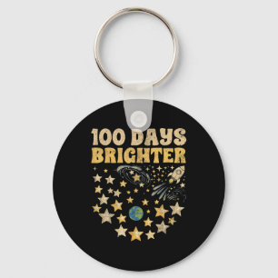 100 Days Brighter Kids 100th Day Of School Stars Key Ring