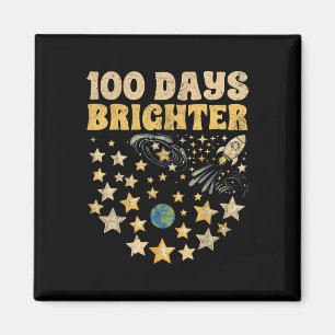 100 Days Brighter Kids 100th Day Of School Stars Magnet