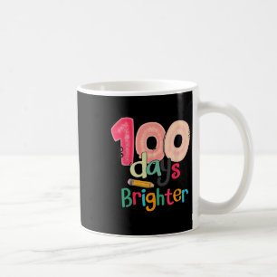 100 Days Brighter Teacher Student Happy 100th Day Coffee Mug
