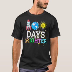 100 Days Brighter Teacher Student Happy 100th Day T-Shirt