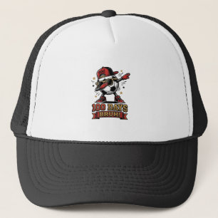 100 Days Bruh Soccer Dabbing Shirt Design_1 Trucker Hat