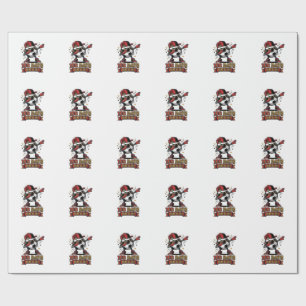 100 Days Bruh Soccer Dabbing Shirt Design_1 Wrapping Paper