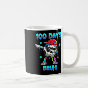 100 Days Bruh Youth Boys Soccer Dabbing 100th Day Coffee Mug