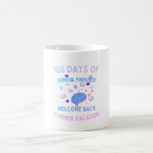 100 Days Conquered: Next Stop – Summer Vacation Coffee Mug