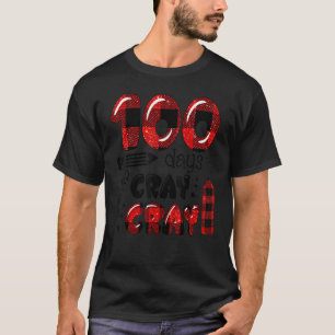 100 Days Cray Cray 100th Day Of School Buffalo Pla T-Shirt