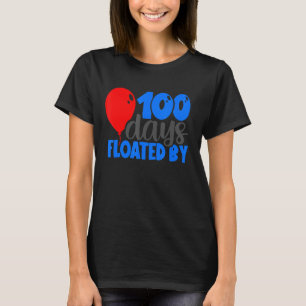 100 Days Floated By 100th Day Of School Colourful  T-Shirt