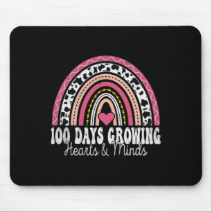 100 Days Growing Hearts And Minds Elementary Schoo Mouse Pad