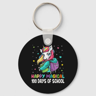 100 Days Happy Magical 100 Days Of School Key Ring