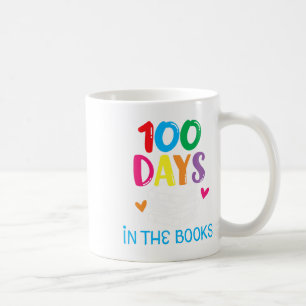 100 Days In The Books - Book Lover English Reading Coffee Mug