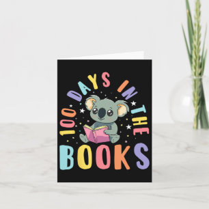 100 Days In The Books Koala Reading 100th Day Of S Card