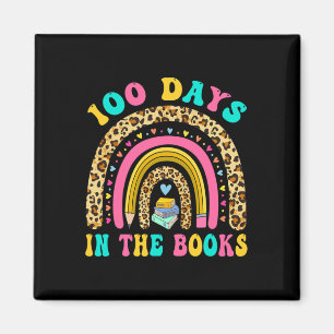 100 Days In The Books Rainbow Reading Teacher Libr Magnet