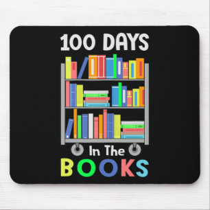 100 Days in the Books Reading Librarian Teacher St Mouse Pad