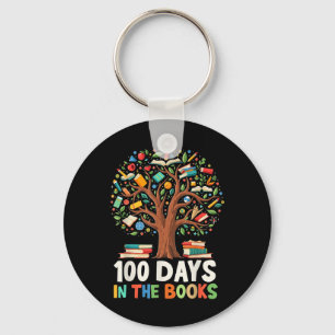 100 Days In The Books Reading Teacher 100th Day Key Ring