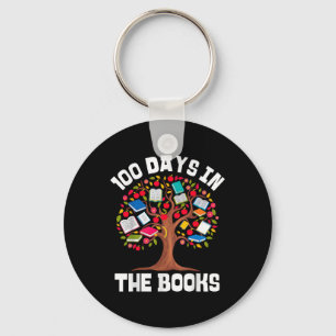 100 Days In The Books Reading Teacher 100th Day Key Ring