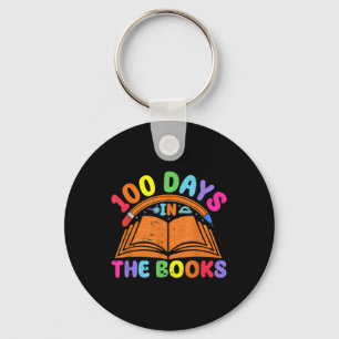 100 Days In The Books Reading Teacher 100th Day Key Ring