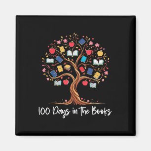 100 Days In The Books Reading Teacher 100th Day Magnet