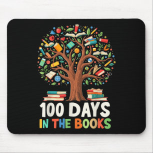 100 Days In The Books Reading Teacher 100th Day Mouse Pad