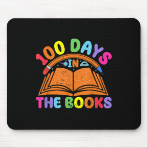 100 Days In The Books Reading Teacher 100th Day Mouse Pad