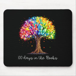 100 Days In The Books Reading Teacher 100th Day Of Mouse Pad