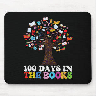 100 Days In The Books Reading Teacher 100th Day Of Mouse Pad
