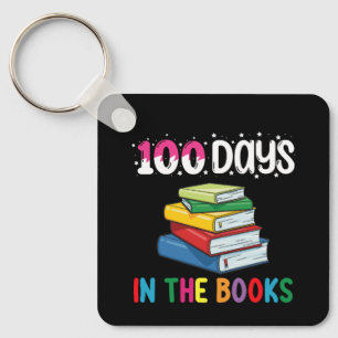 100 Days In The Books School Reading Librarian Key Ring