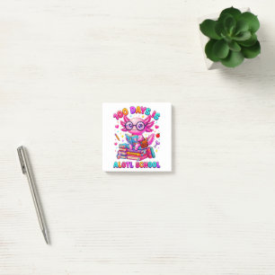 100 Days is Alotl School Axolotl Girls Post-it Notes