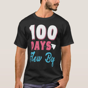 100 Days Just Flew By Butterfly 100 Days of School T-Shirt