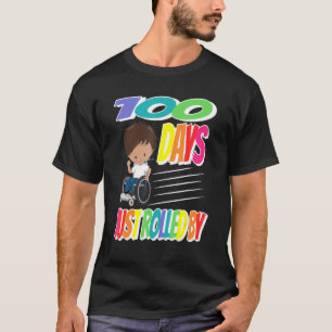 100 Days Just Rolled By - boy in wheelchair T-Shirt
