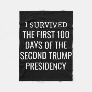 100 Days Later Survivors Club Second Trump Term Fleece Blanket