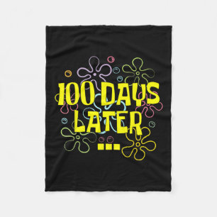 100 Days Later Teacher And Pupil 100th Day Of Fleece Blanket