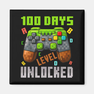 100 Days Level Unlocked Gaming 100 Days Of School  Magnet