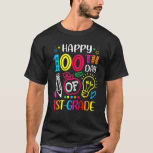 100 days of 1st Grade 100th day of School Teacher T-Shirt