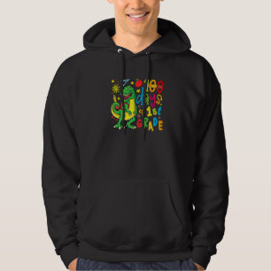 100 Days of 1st Grade Dino Rex 100 Day of School D Hoodie