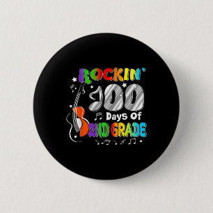 100 Days Of 2nd Grade 100th Day Of School Boys Gir 6 Cm Round Badge