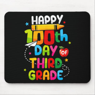 100 Days Of 3rd Happy 100th Day Of School Teachers Mouse Pad