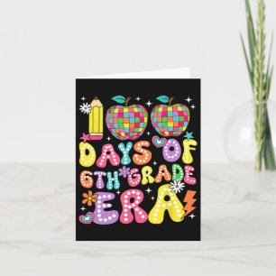 100 Days Of 6th Grade Era Sixth Grade Teacher Stud Card