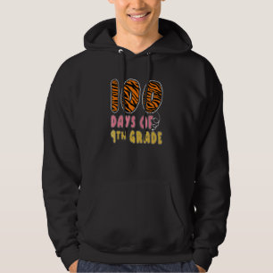 100 Days Of 9th Grade Tiger Print Teachers Girls 1 Hoodie