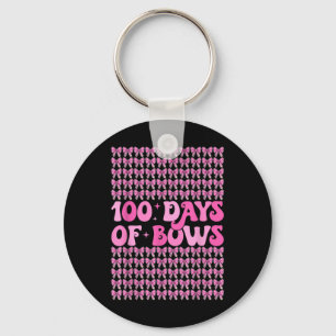 100 Days Of Bows Coquette 100th Day Of School Bow Key Ring