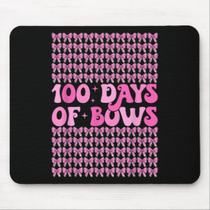 100 Days Of Bows Coquette 100th Day Of School Bow Mouse Pad