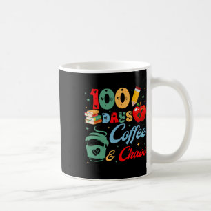 100 Days Of Coffee And Chaos Funny Teacher Mug