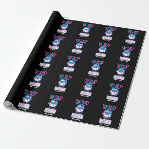 100 Days of Drip 0 Errors Baseball School Swag  Wrapping Paper