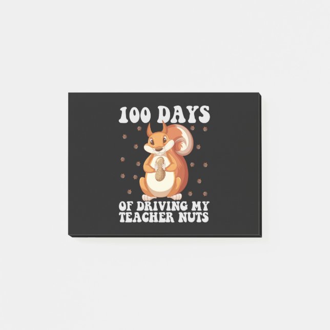 100 Days Of Driving my Teacher Nuts GroundHog  Post-it Notes (Front)