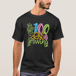 100 Days Of Growing Girls Back To School Student T T-Shirt