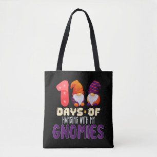 100 Days Of Hanging With My Gnomies School Tote Bag