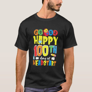 100 Days Of Headstart School Students Teachers Kid T-Shirt